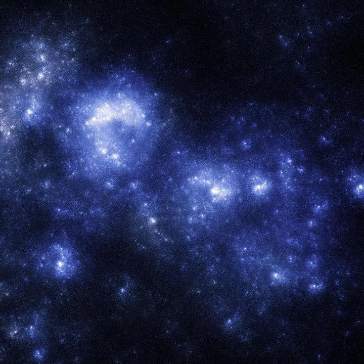 Abstract starry night sky image, Darkstar ring inspired design