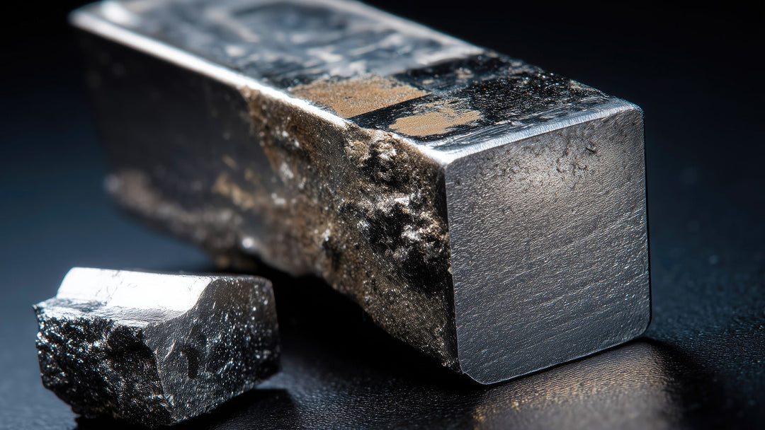 Close up of raw tungsten metal before being made into hard tungsten carbide rings