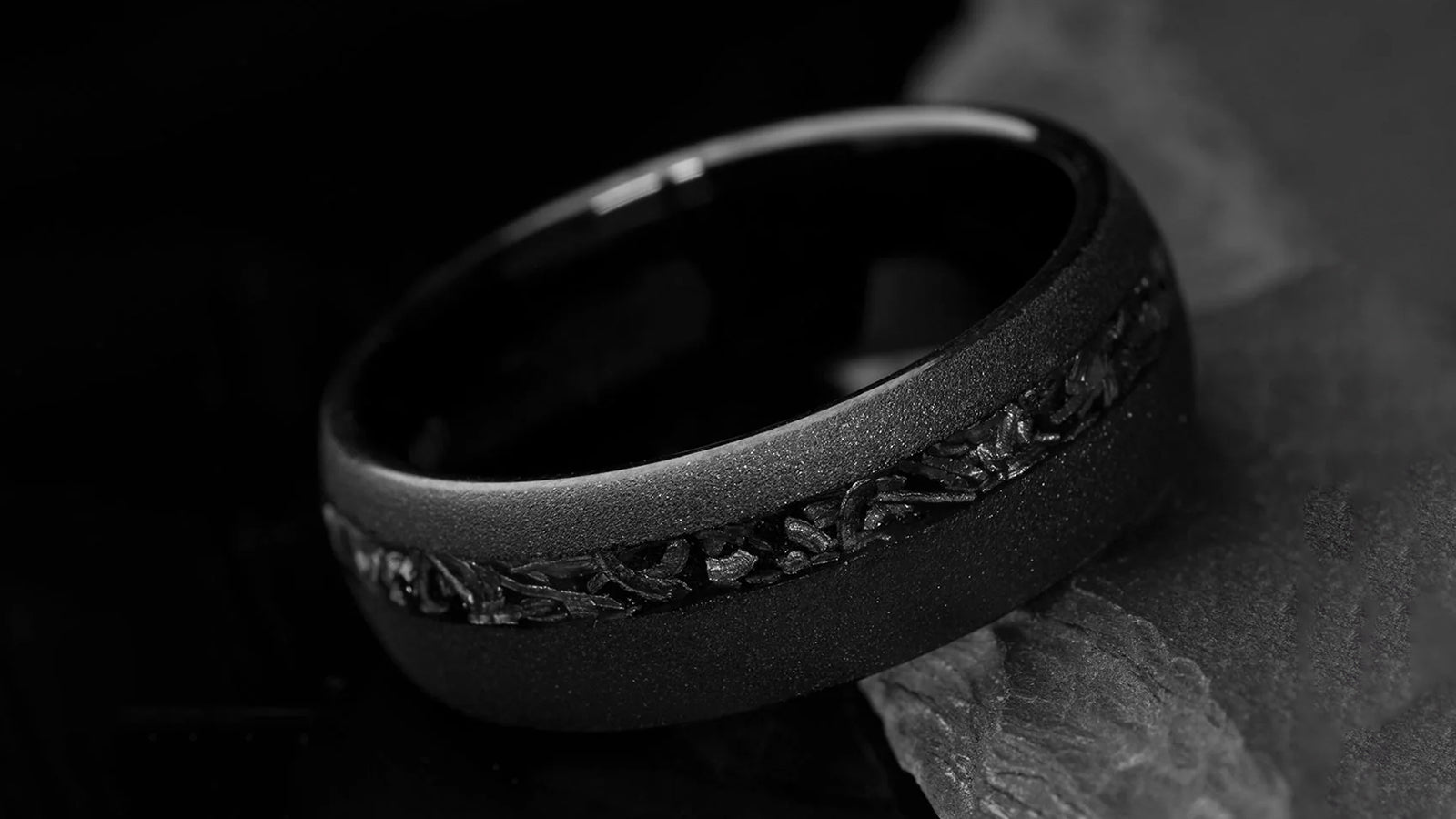 THE ARMIGER - Meteorite Wedding Band