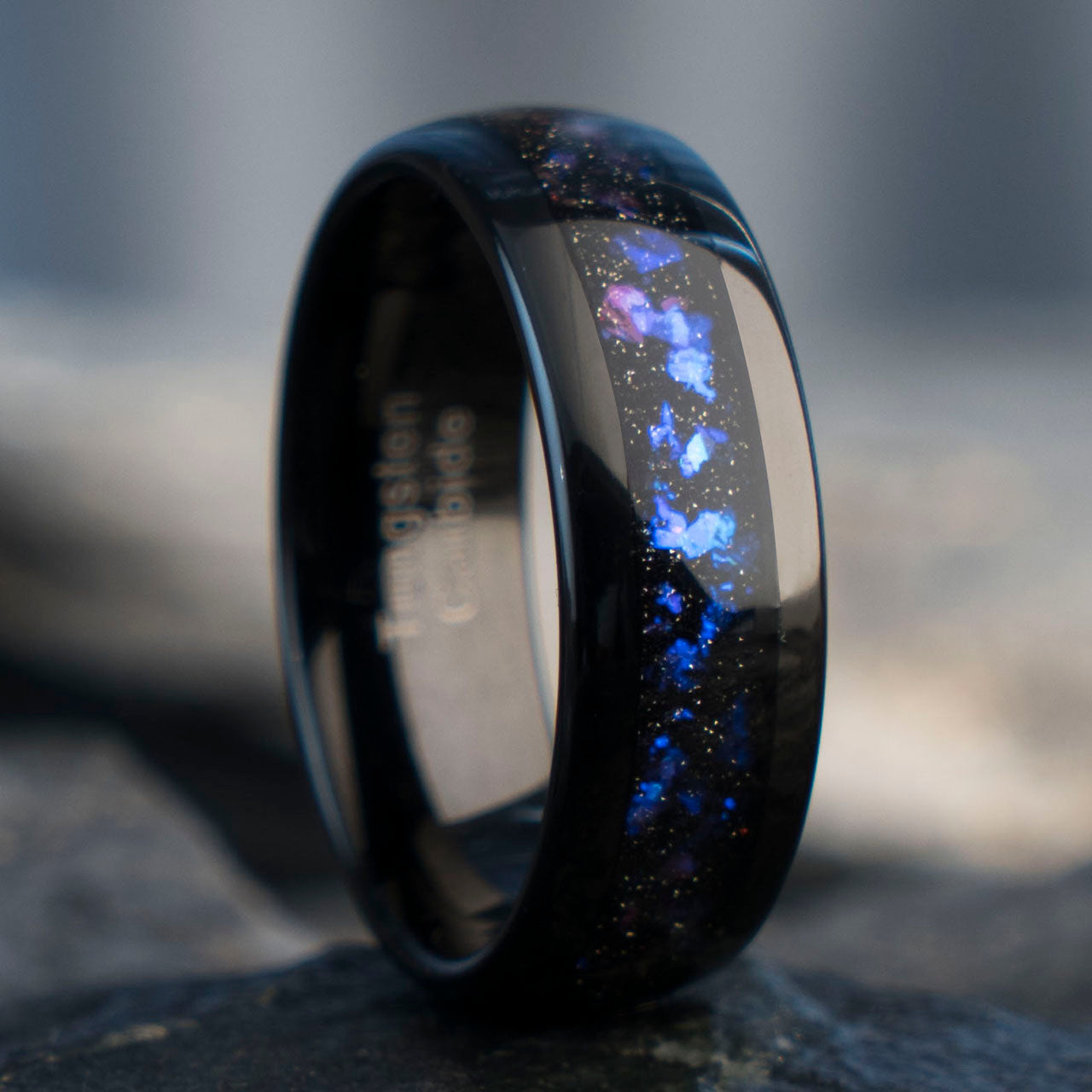 Black Tungsten Alexandrite Ring | Orion Style