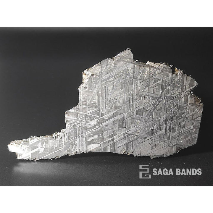 Meteorite fragment for rings by Saga Bands