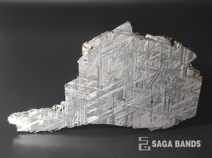 Gibeon meteorite fragment from Saga Bands rings